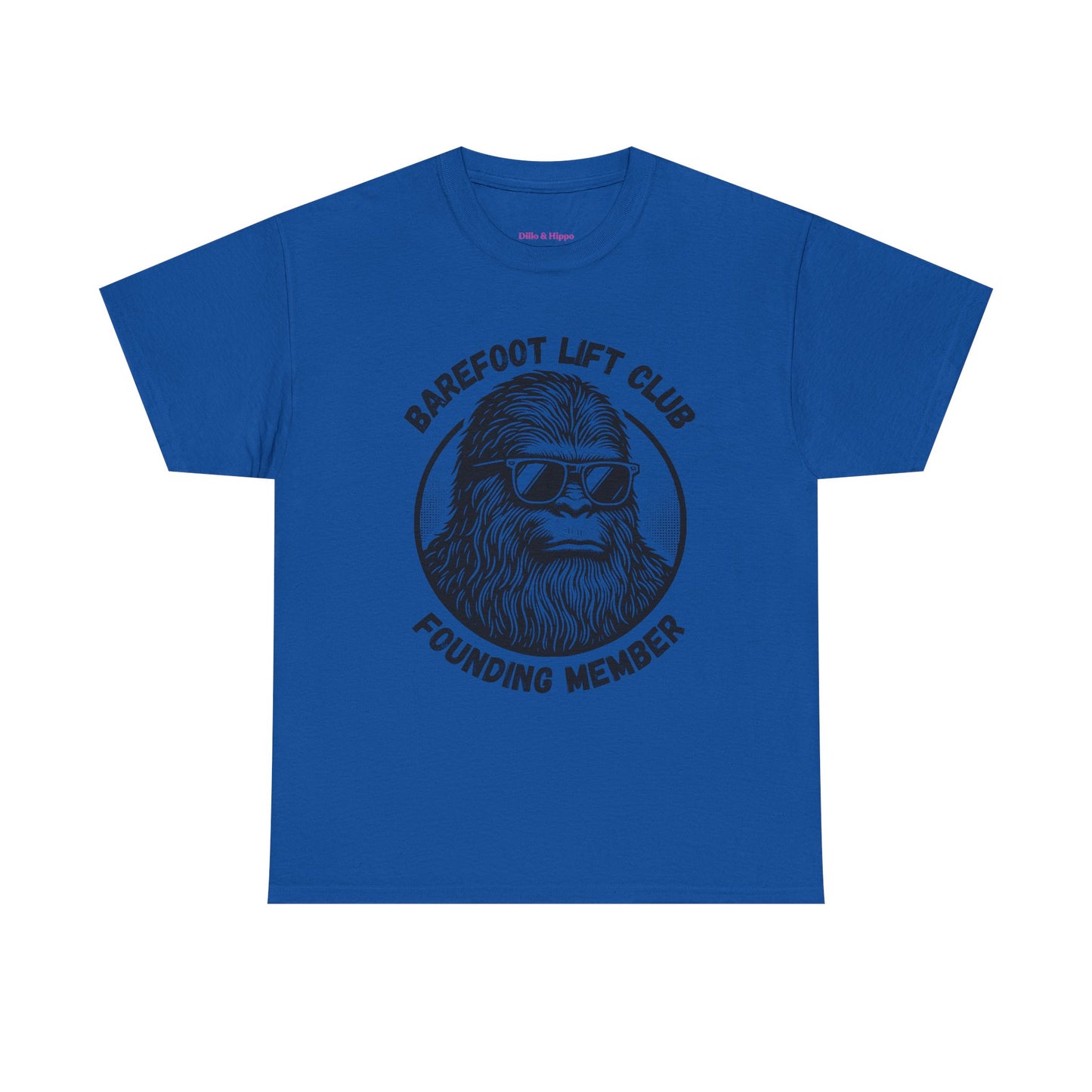 Bigfoot Founding Member of the Barefoot Lift Club // Unisex Heavy Cotton Tee - Founding Member Sasquatch Design