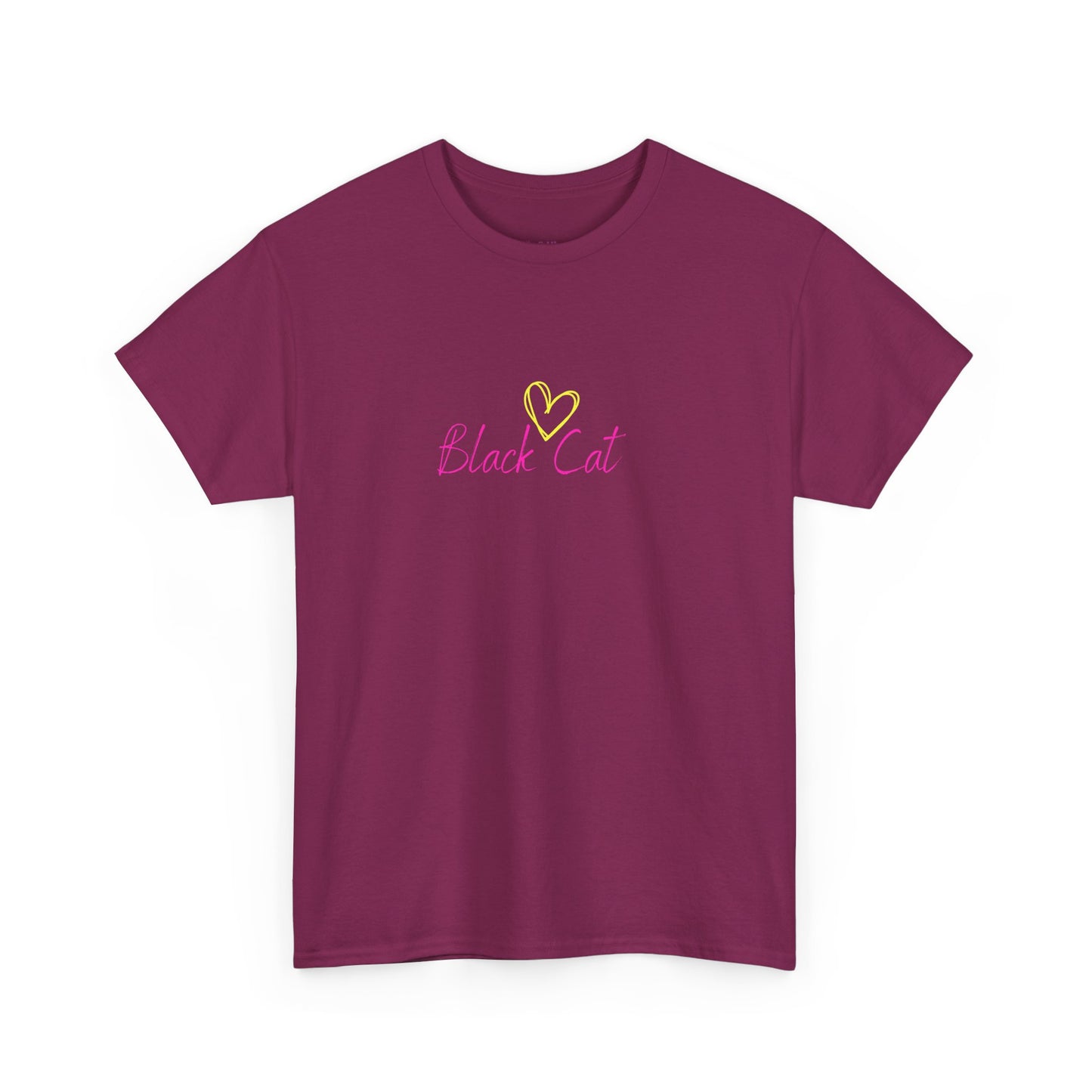 Black Cat Seeking My Golden Retriever // Unisex Heavy Cotton Tee - Relationship Dynamics