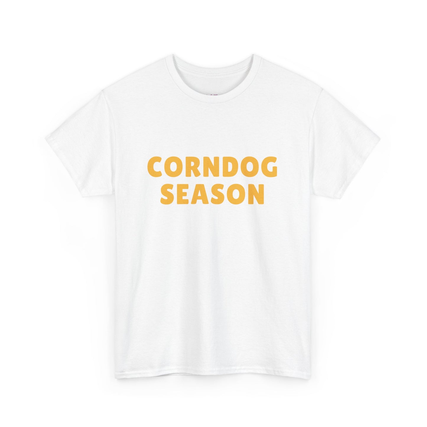 Funny Corndog Season // Unisex Heavy Cotton Tee | Perfect for Food Lovers and Festivals