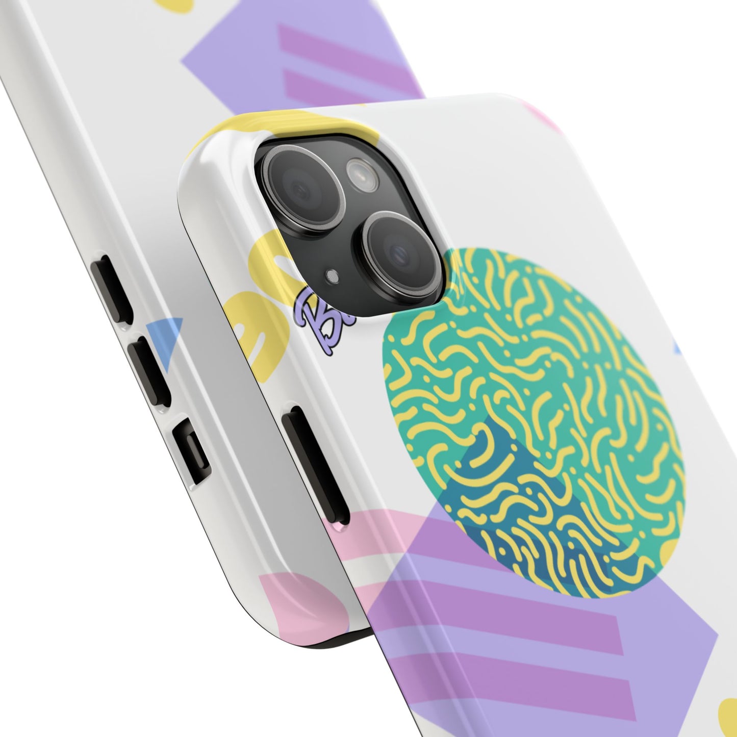 Pastel 90s Baby and Shapes // iPhone Case