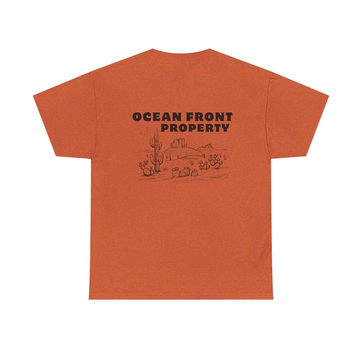 Ocean Front Property - Double-sided // Unisex Heavy Cotton Tee