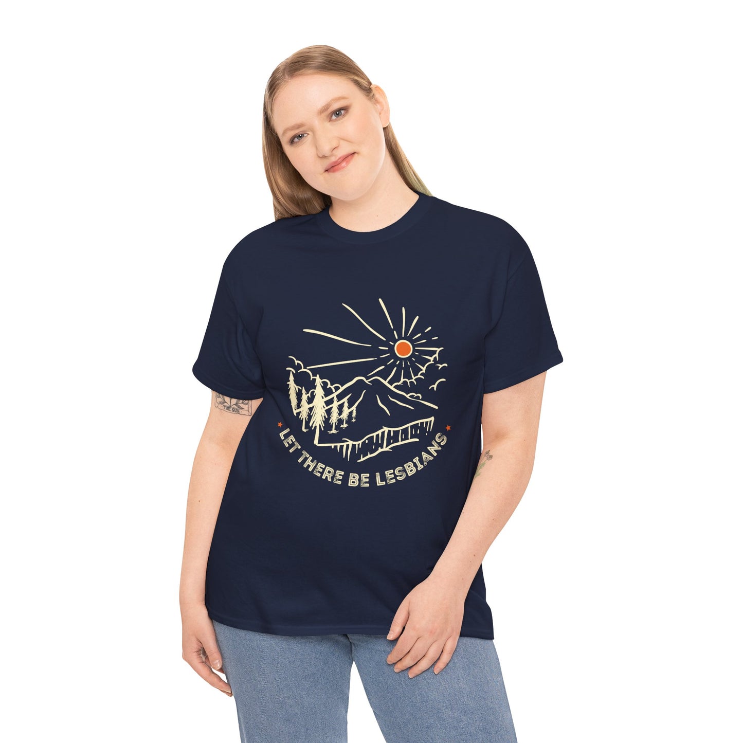 Let There Be Lesbians // Unisex Heavy Cotton Tee - Pride Fashion Statement T-Shirt