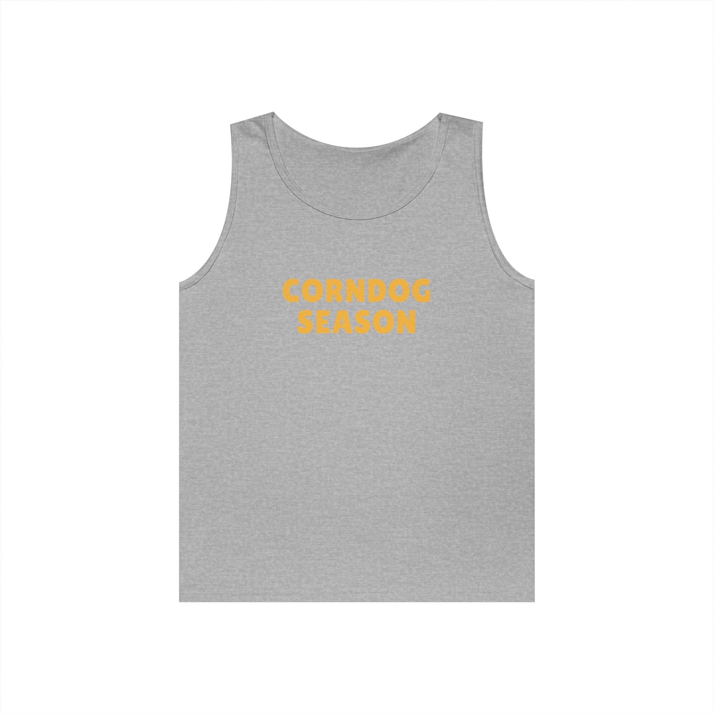 Corndog Season Unisex Heavy Cotton Tank Top - Fun Summer Apparel