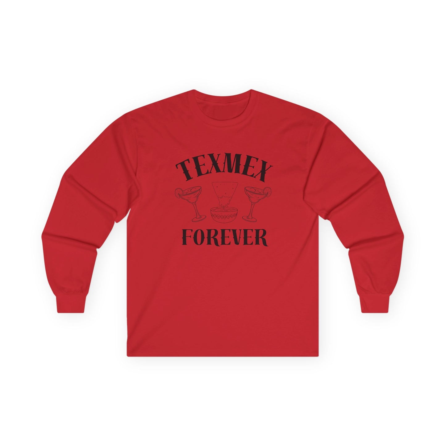 Tex-Mex Forever - Ritas & Queso // Unisex Long Sleeve Tee - Perfect for Food Lovers and Party Enthusiasts