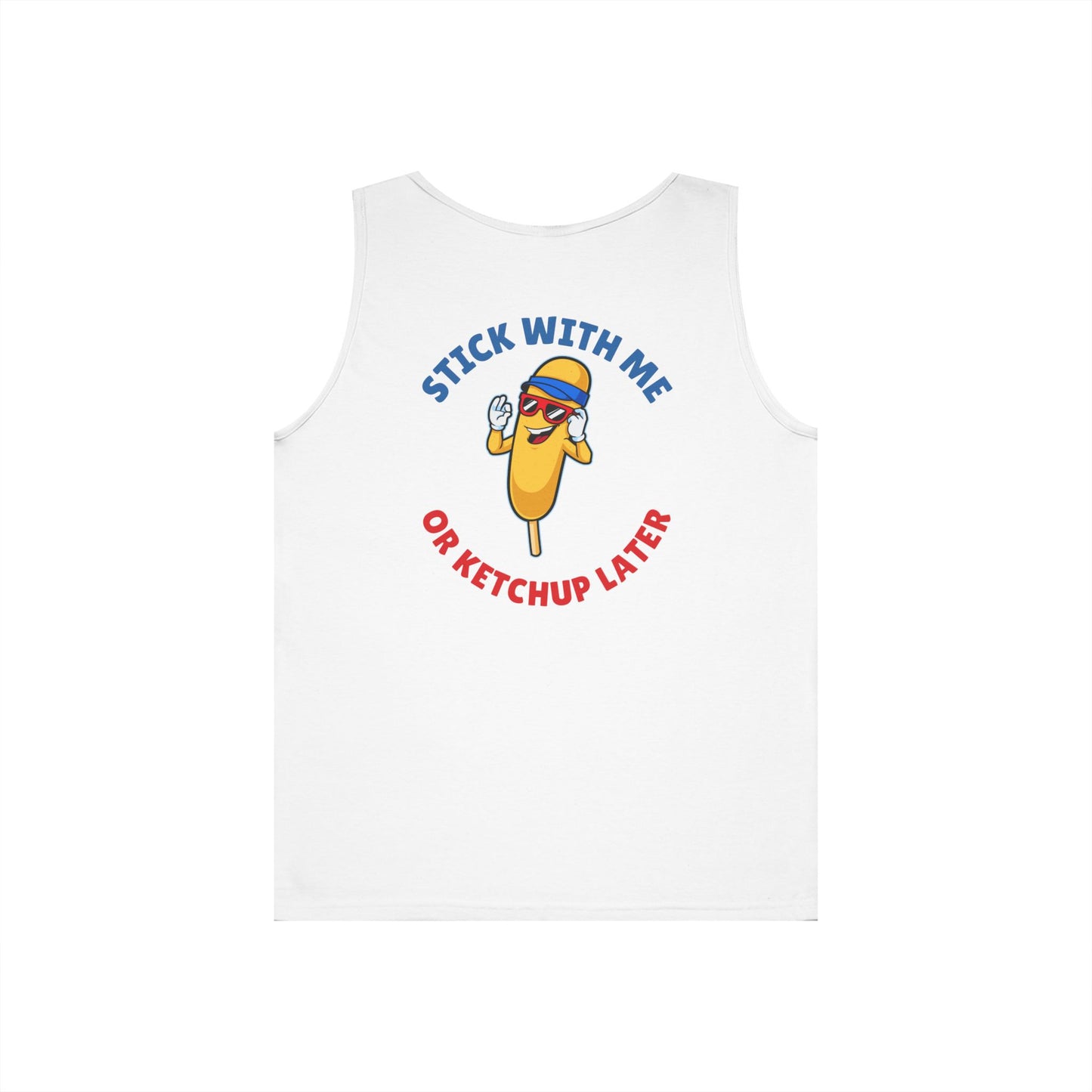Corndog Season Unisex Heavy Cotton Tank Top - Fun Summer Apparel