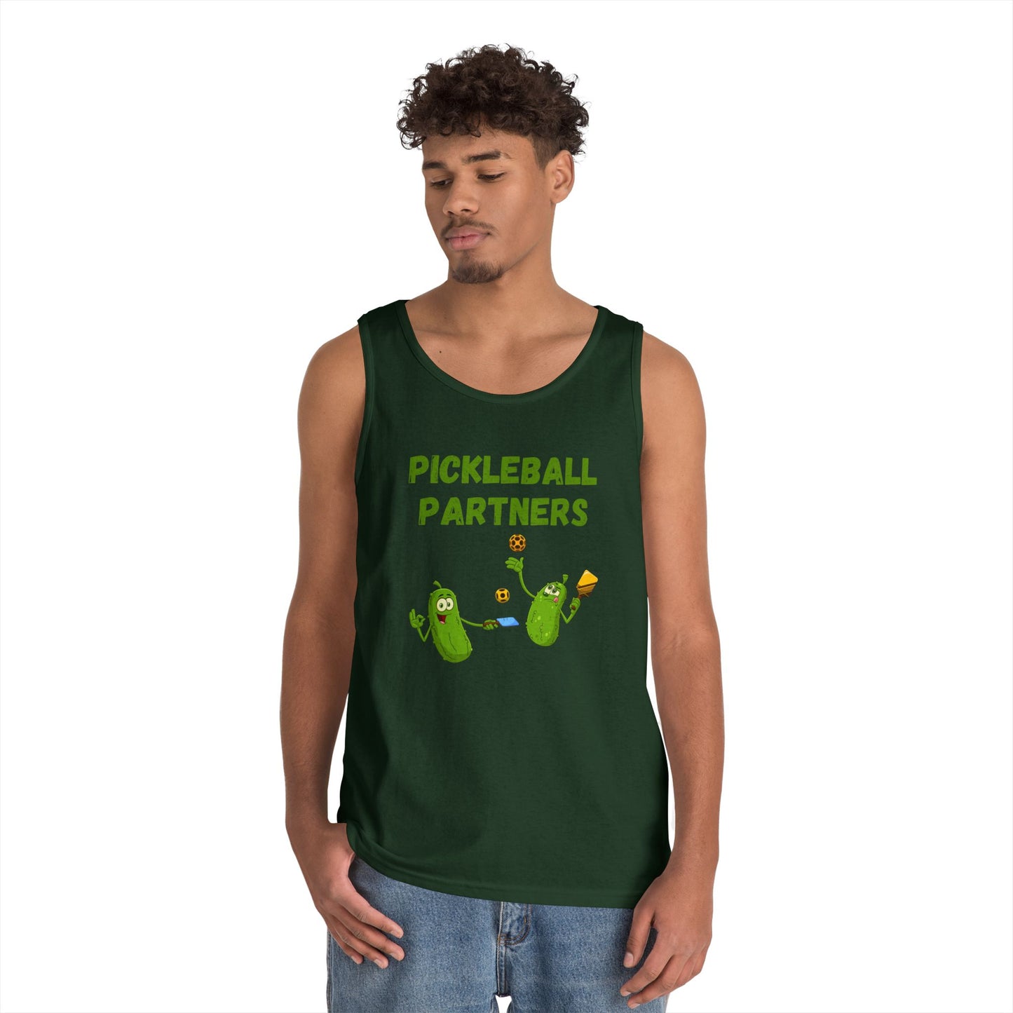 Pickleball Partners 1 // Unisex Heavy Cotton Tank Top
