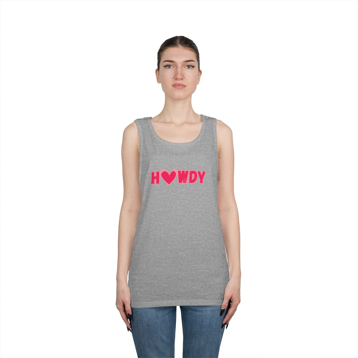H<3wdy // Unisex Heavy Cotton Tank Top - Trendy Summer Wear for Fun and Relaxation