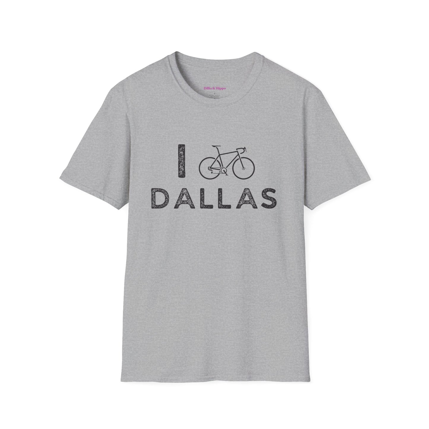 I (Road) Bike Dallas // Unisex Softstyle T-Shirt