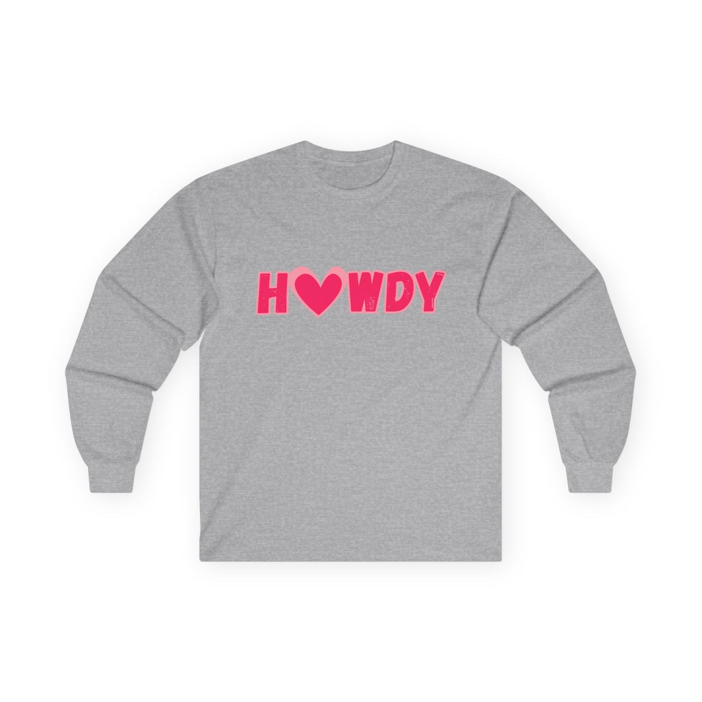 H<3wdy // Heart Long Sleeve Tee – Unisex Ultra Cotton Shirt for Casual Style