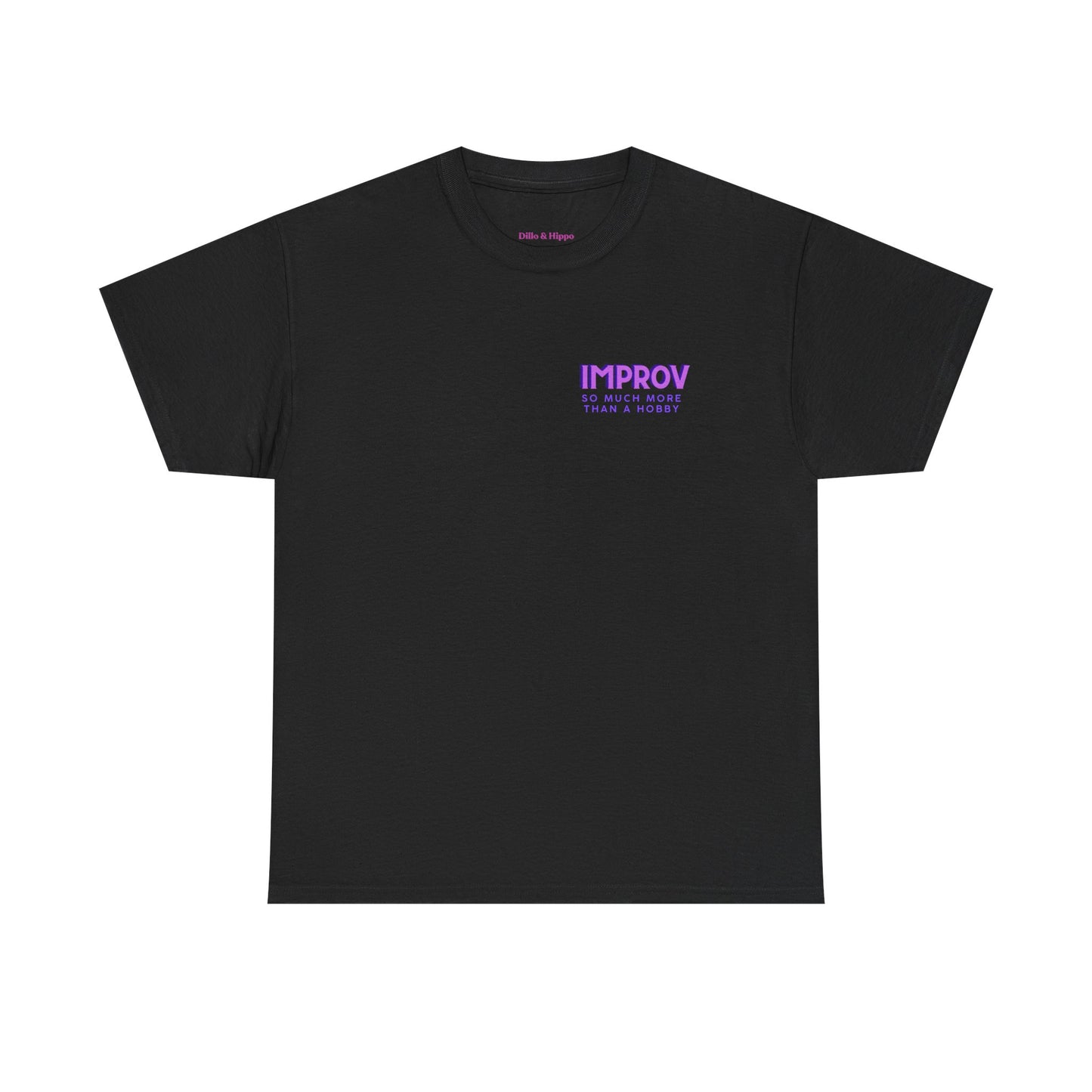 Improv, Multi Color "Yes, And" Double-sided // Colorful Affirmation Unisex Heavy Cotton Tee