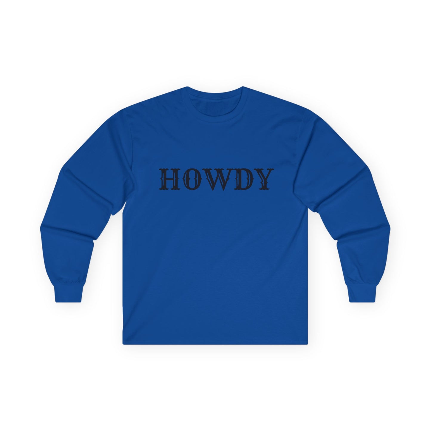 Howdy & Adios // Unisex Long Sleeve Tee | Casual Cotton Top for Friends & Farewells