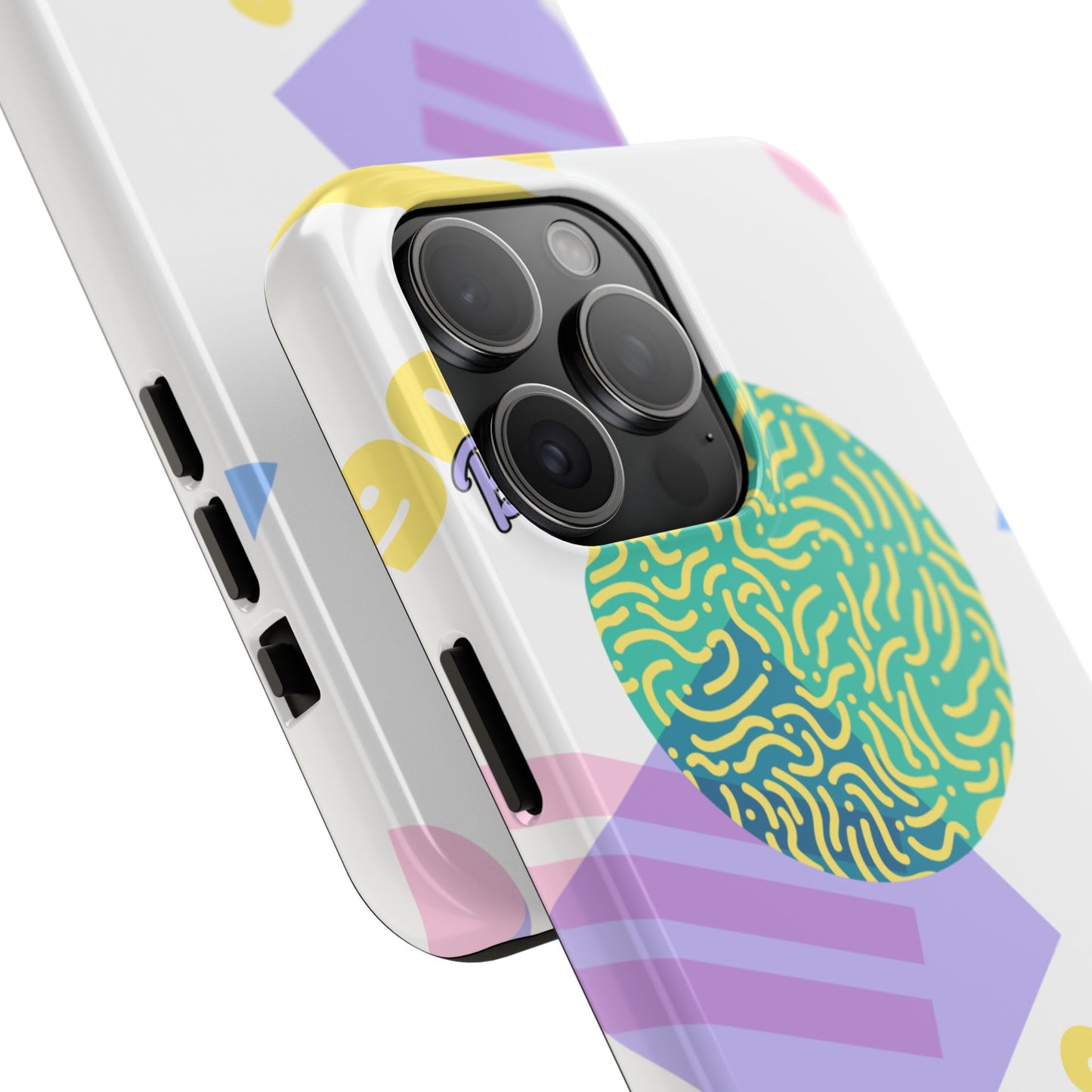 Pastel 90s Baby and Shapes // iPhone Case