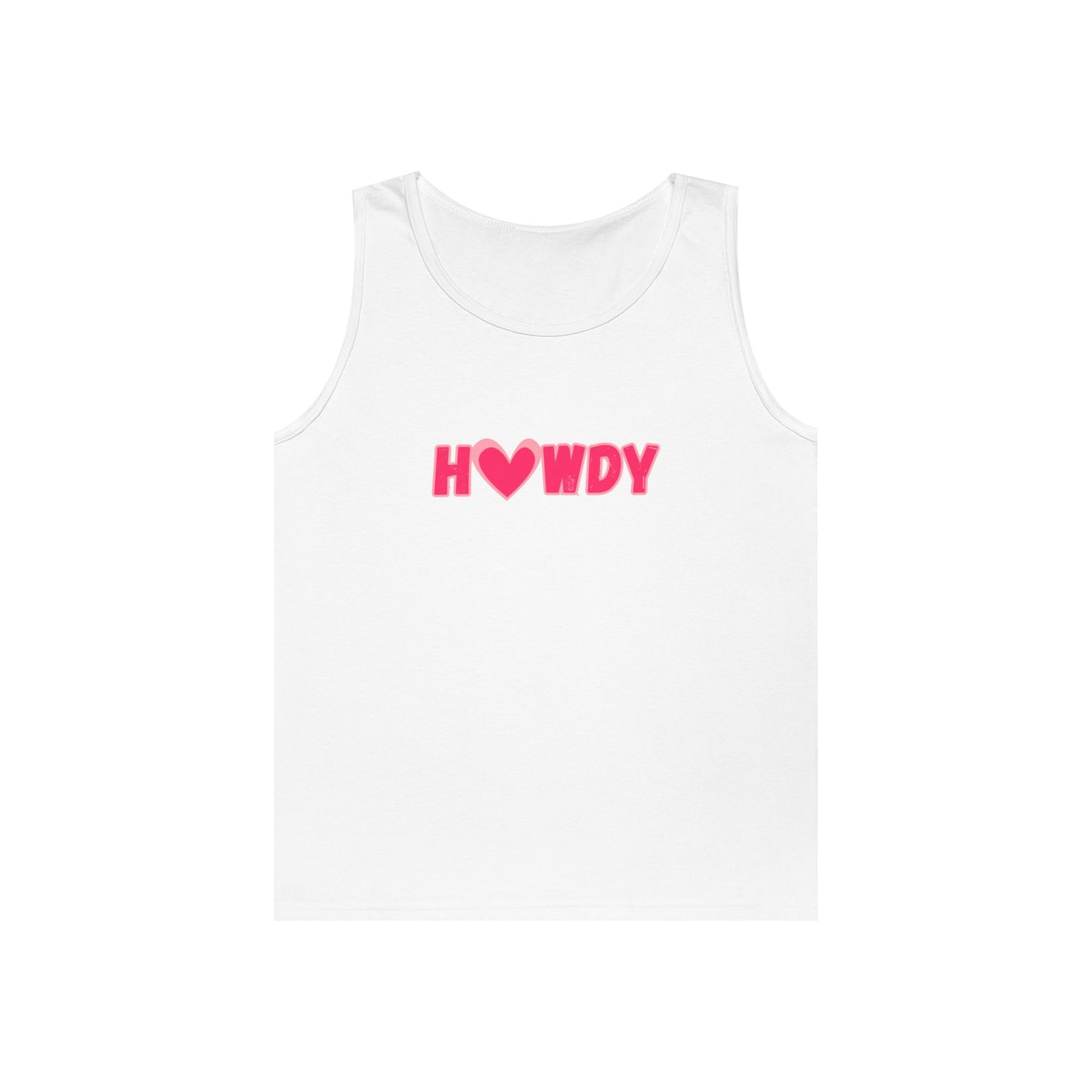 H<3wdy // Unisex Heavy Cotton Tank Top - Trendy Summer Wear for Fun and Relaxation