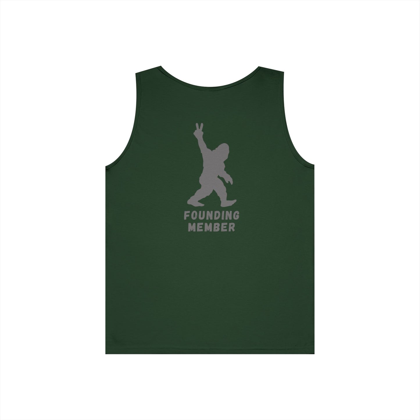 Barefoot Lift Club // Bigfoot Founding Member // Double Sided Unisex Heavy Cotton Tank Top