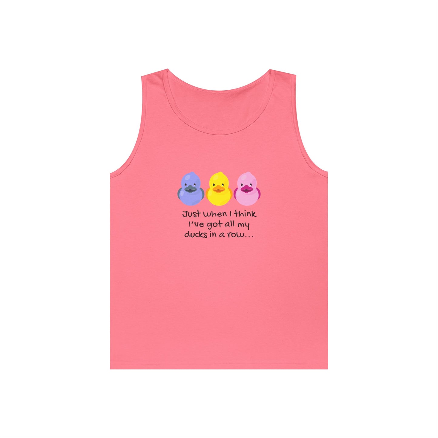 Ducks in a Row // Unisex Heavy Cotton Tank Top