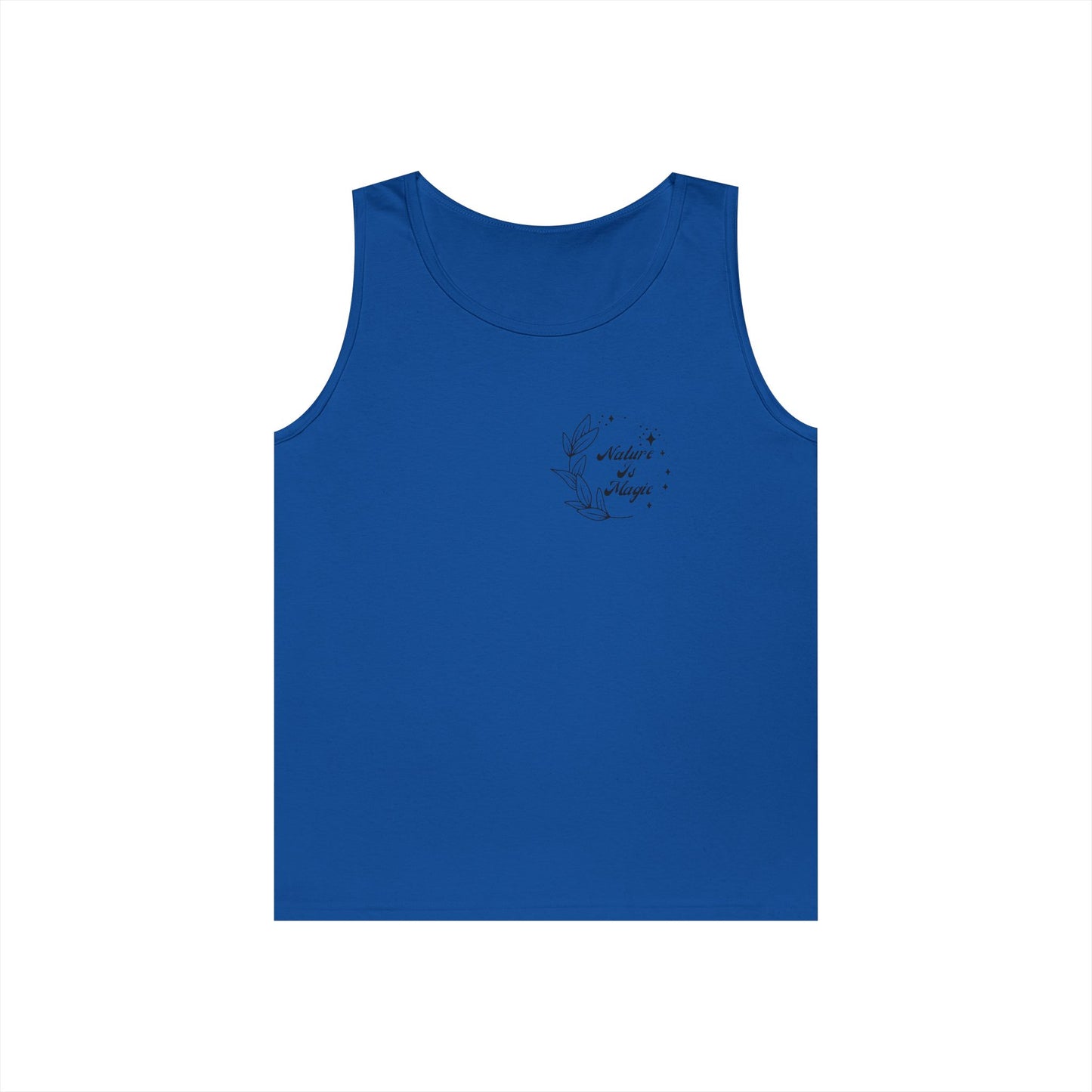Nature is Magic - Pocket Placement // Unisex Heavy Cotton Tank Top - Design for Outdoor Lovers