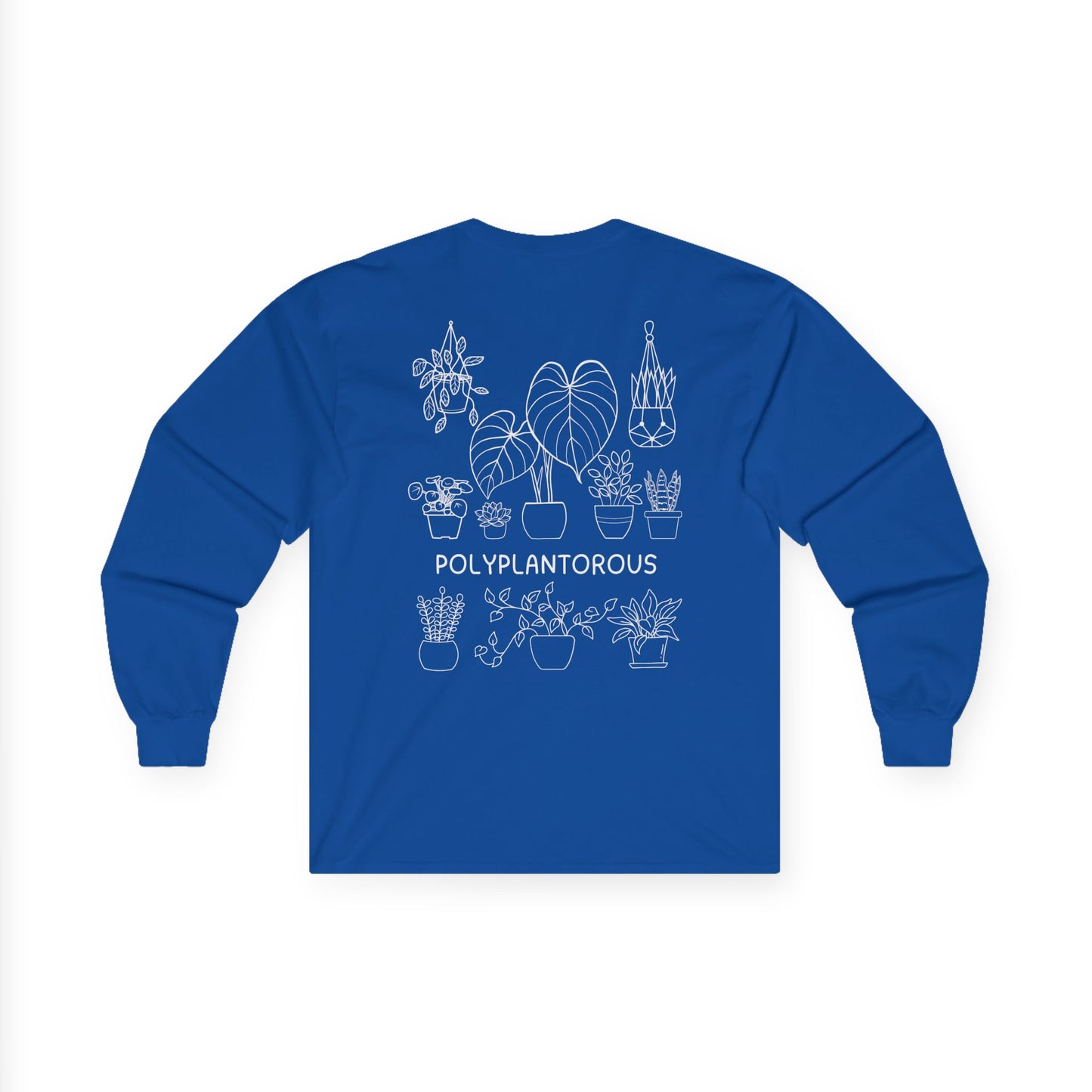 polyPLANTorous // Unisex Long Sleeve Tee - Botanical Design for Plant Lovers