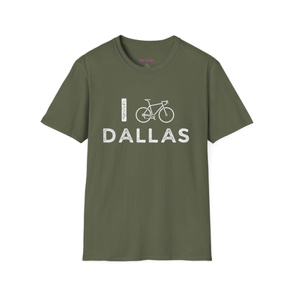 I (Road) Bike Dallas //  Unisex Softstyle T-Shirt