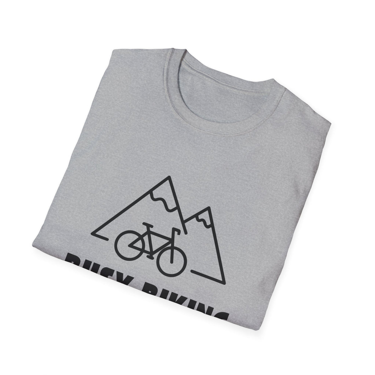 Busy (Mountain) Biking // Unisex Softstyle T-Shirt