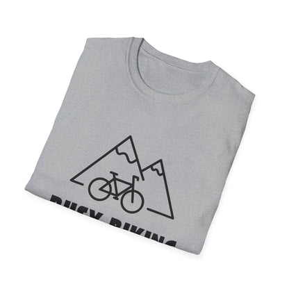 Busy (Mountain) Biking // Unisex Softstyle T-Shirt