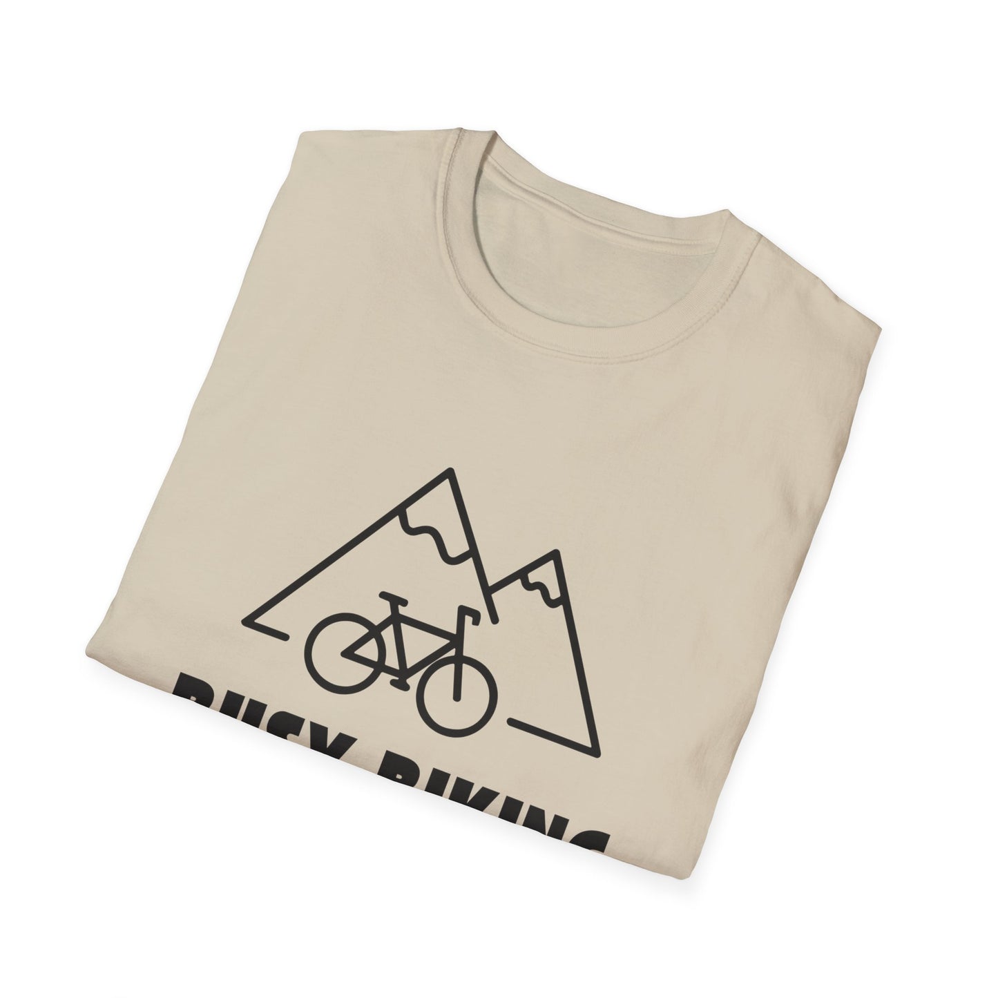 Busy (Mountain) Biking // Unisex Softstyle T-Shirt