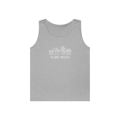 Plant Based // Unisex Heavy Cotton Tank Top - Perfect for Eco Lovers
