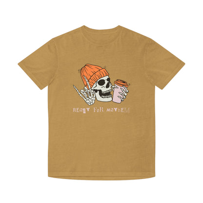 Skull Coffee Tee — 'Ready for Mayhem' Casual Graphic T-Shirt
