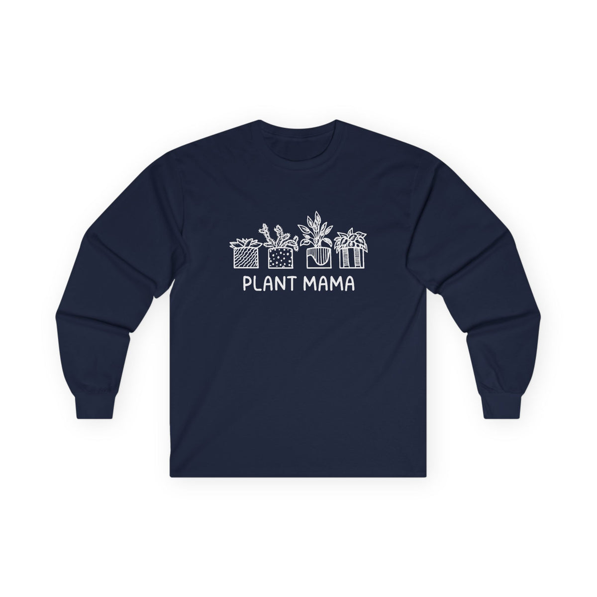 Plant Mama // Long Sleeve Tee - Unisex Cotton Shirt for Plant Lovers