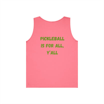 Pickleball is for All, Y'all // Unisex Heavy Cotton Tank Top