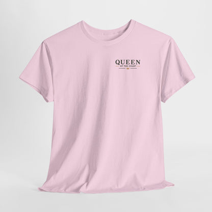 Tennis - Queen of the Court - Vintage Playing Card Graphic T-Shirt