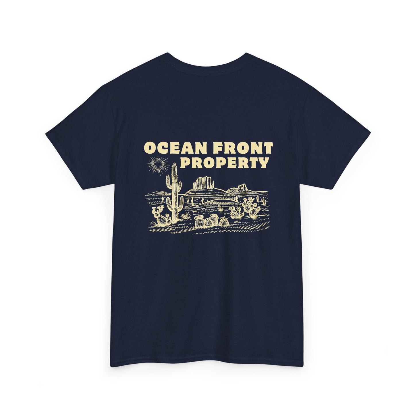 Ocean Front Property - Double-sided // Unisex Heavy Cotton Tee