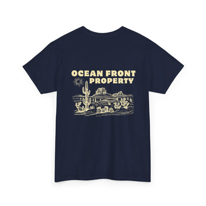 Ocean Front Property - Double-sided // Unisex Heavy Cotton Tee