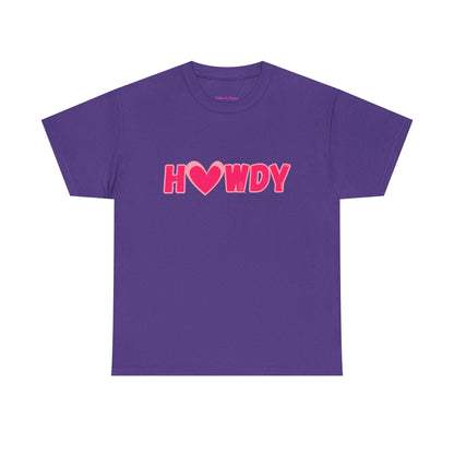 H<3WDY // Fun Howdy Graphic Unisex Heavy Cotton Tee