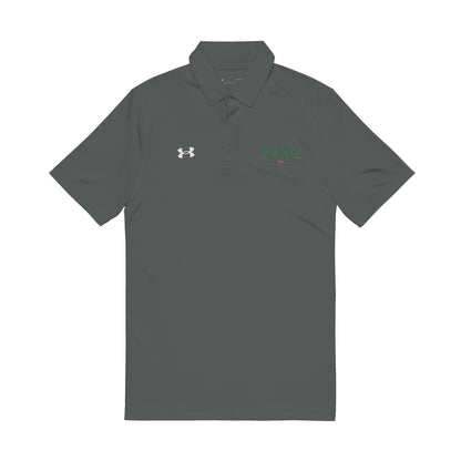 King of the Court-  Green Embroidered Men's Polo Shirt - Under Armour Performance Polo