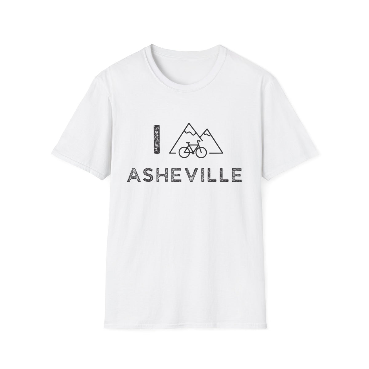I (Mountain) Bike Asheville // Unisex Softstyle T-Shirt