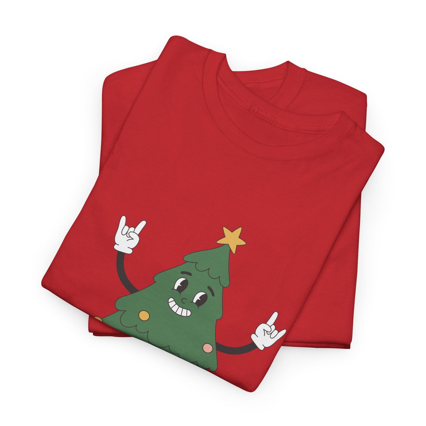 Funny Christmas Tree Tee - 'Nice Bush' Unisex Heavy Cotton T-Shirt
