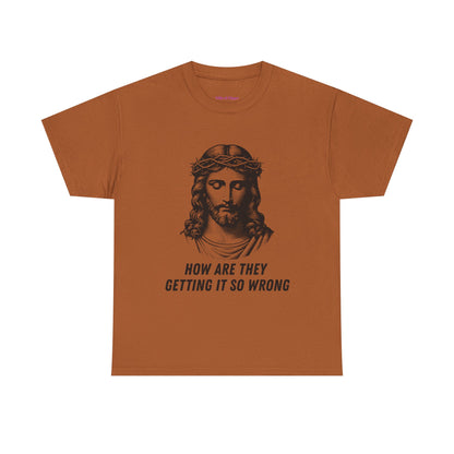 Christ-Inspired Unisex Heavy Cotton Tee - How Are They Getting It So Wrong?