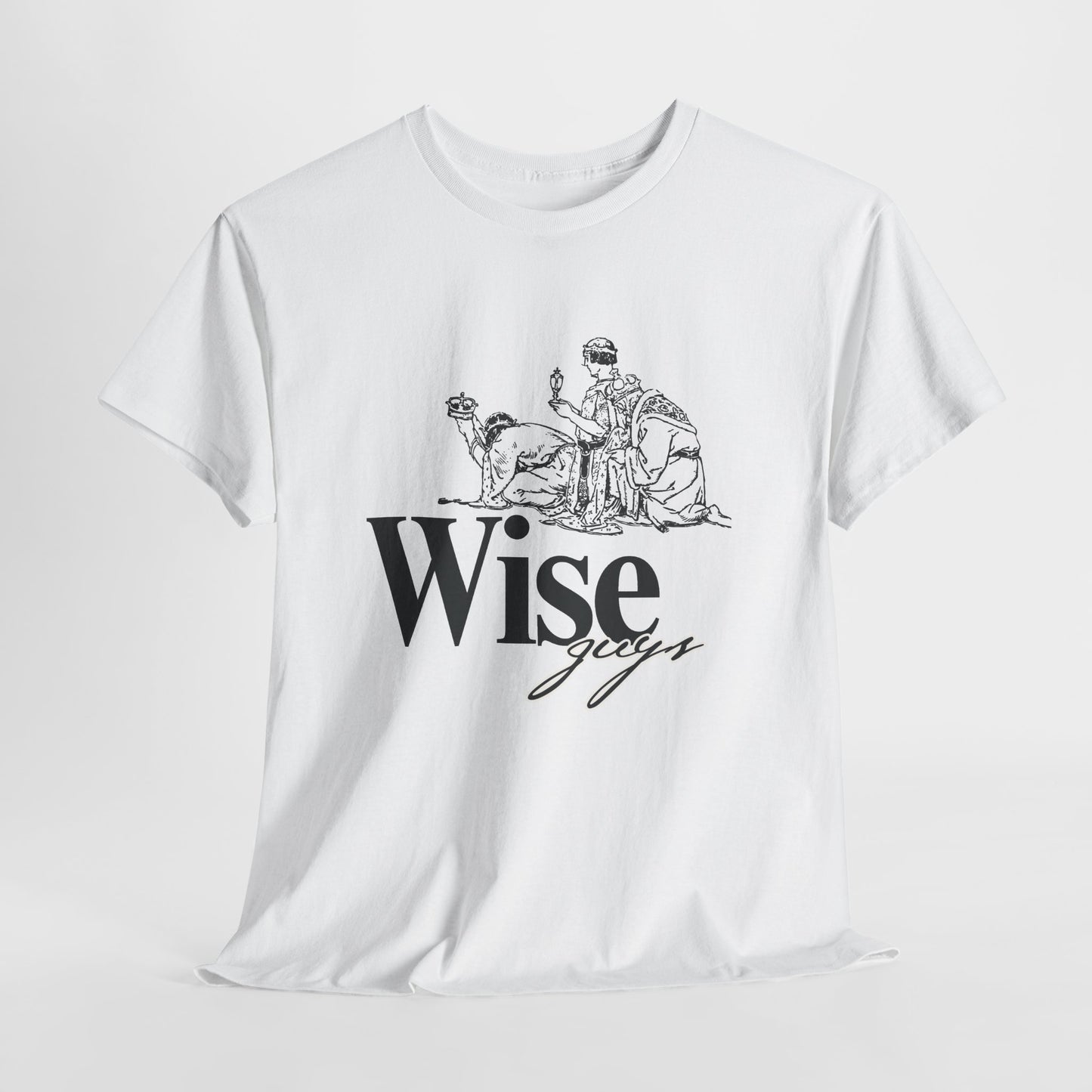Wise Guys Unisex Heavy Cotton Tee - Stylish Graphic Tee for Casual Wear