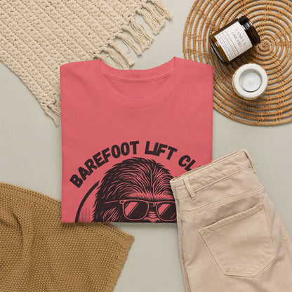 Bigfoot Founding Member of the Barefoot Lift Club // Unisex Heavy Cotton Tee - Founding Member Sasquatch Design