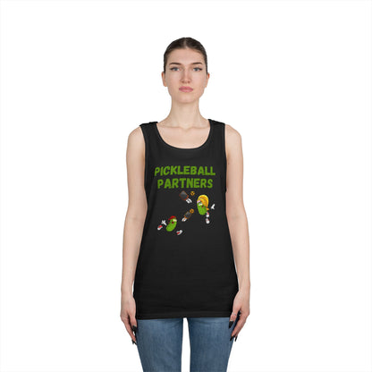 Pickleball Partners 2 // Unisex Heavy Cotton Tank Top