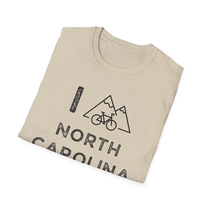 I (Mountain) Bike North Carolina // Unisex Softstyle T-Shirt