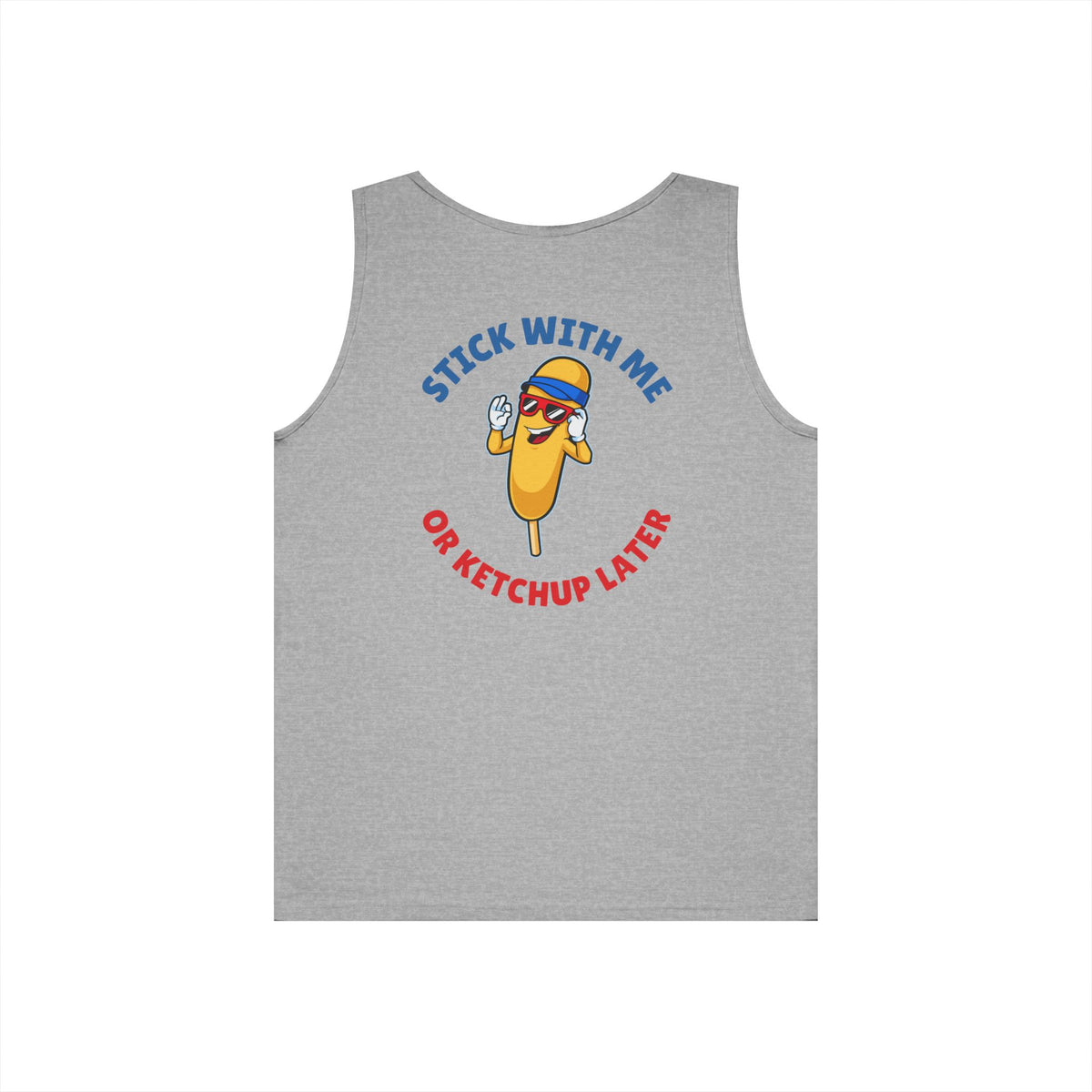 Corndog Season Unisex Heavy Cotton Tank Top - Fun Summer Apparel