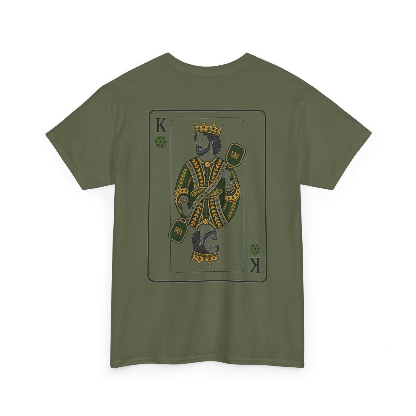 Pickleball - King of the Court Card Tee — Vintage Playing Card Graphic T-Shirt