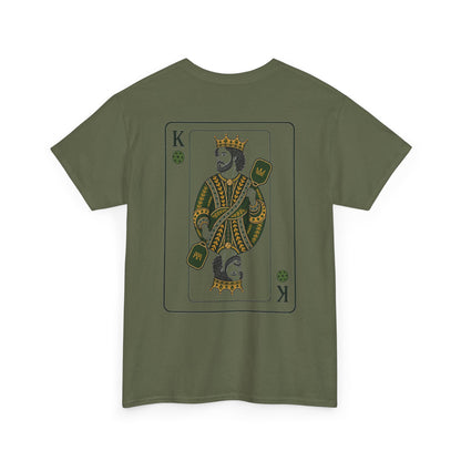 Pickleball - King of the Court Card Tee — Vintage Playing Card Graphic T-Shirt