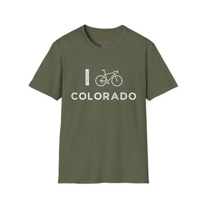 I (Road) Bike Colorado // Unisex Softstyle T-Shirt
