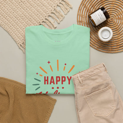 Happy Holigays Simple Unisex Heavy Cotton Tee