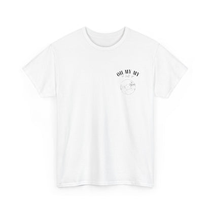 Oh My My Vintage Vinyl Graphic - Pocket Placement // Unisex Heavy Cotton Tee - Perfect for Music Lovers