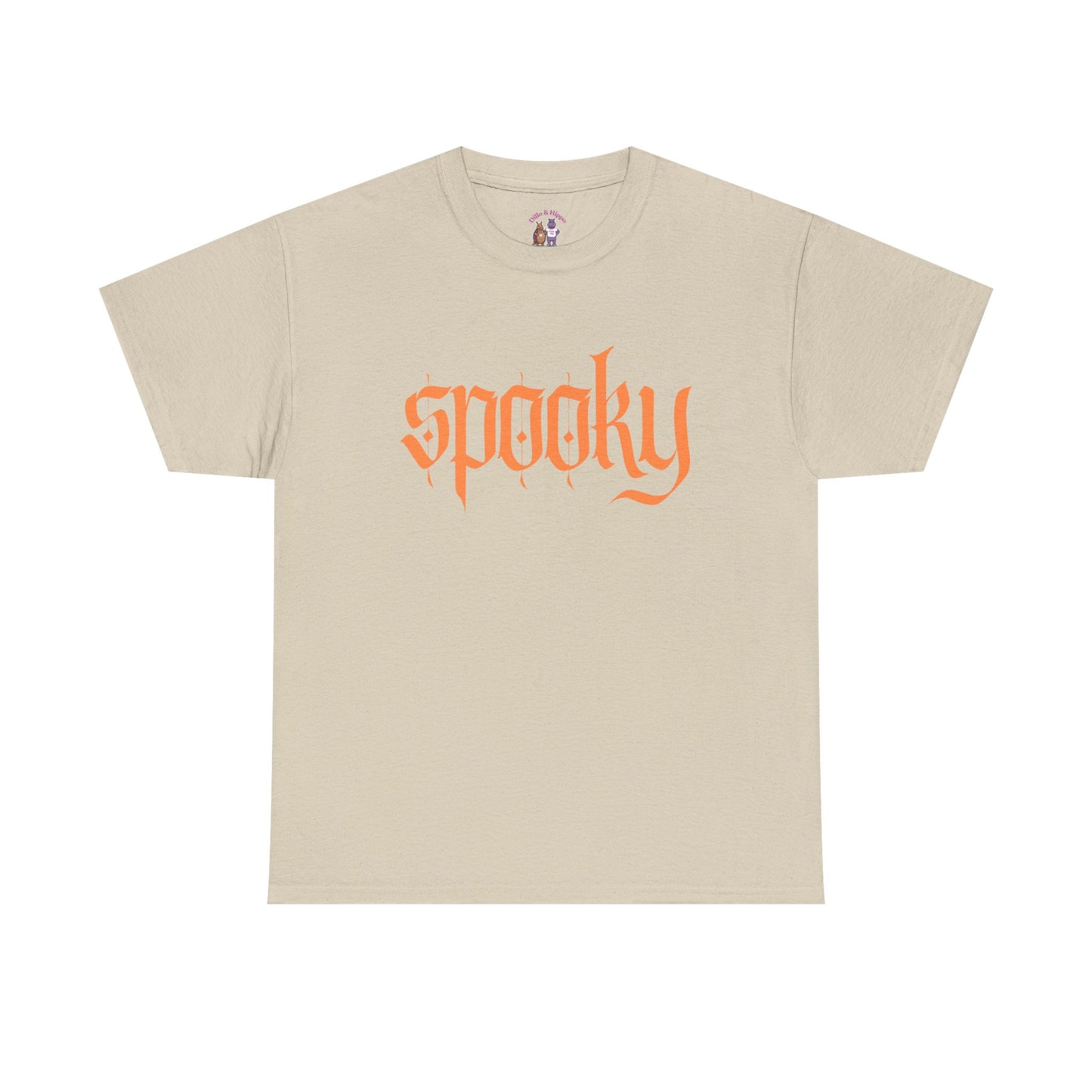 Spooky Unisex Heavy Cotton Tee, Halloween Shirt, Cute Fall T-Shirt, Casual Wear, Gift for Friends, Seasonal Apparel