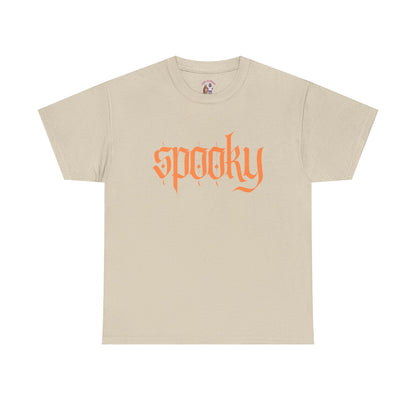 Spooky Unisex Heavy Cotton Tee, Halloween Shirt, Cute Fall T-Shirt, Casual Wear, Gift for Friends, Seasonal Apparel