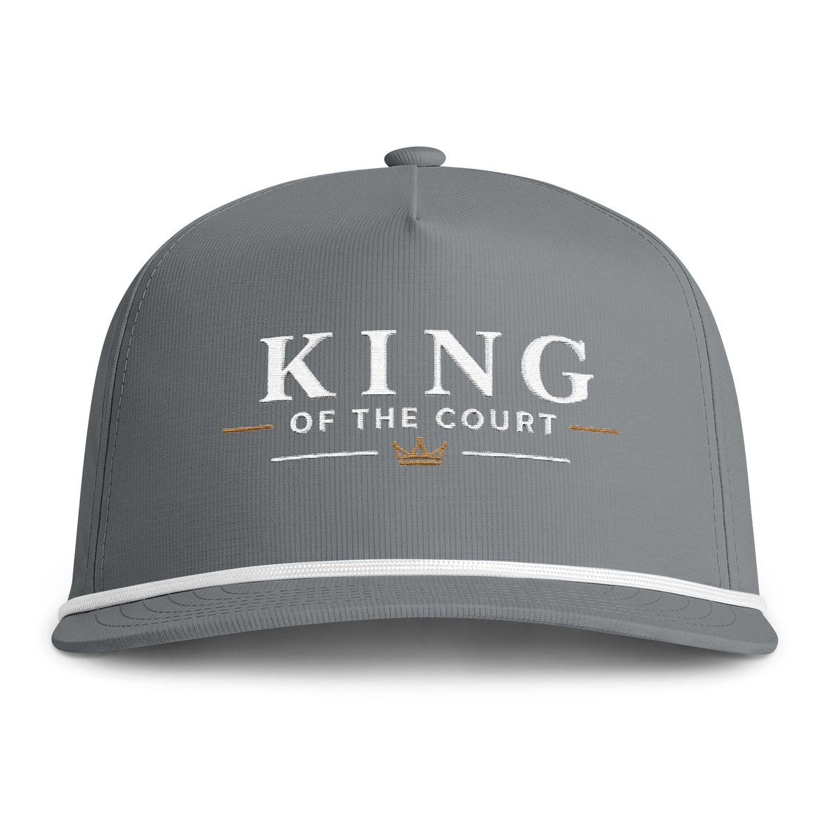 King of the Court Rope Cap – Cream Embroidery